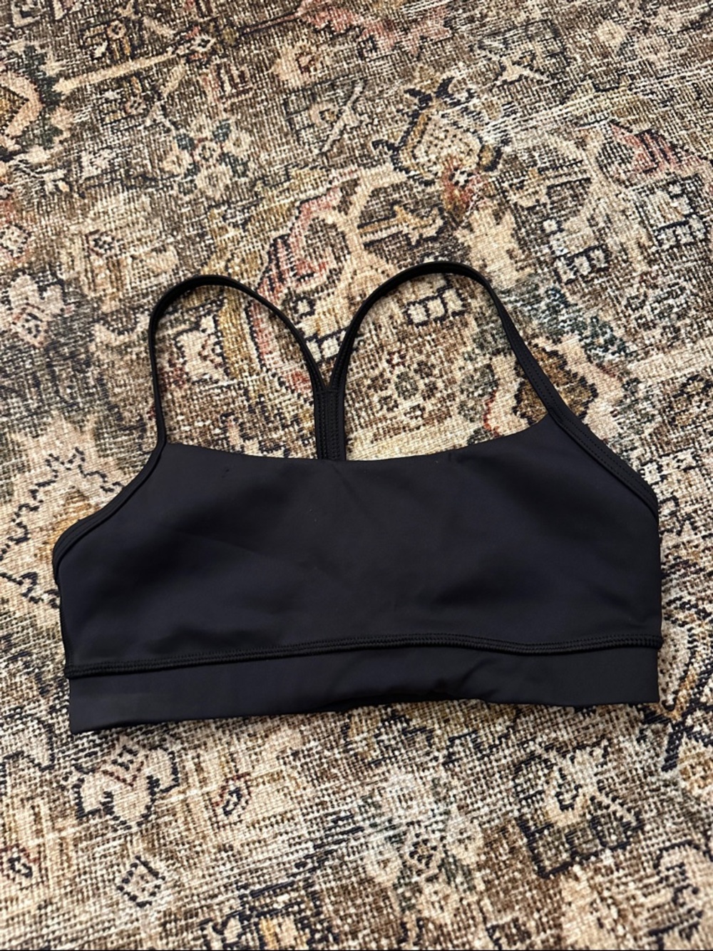 Aritzia Black Racerback Sports Bra